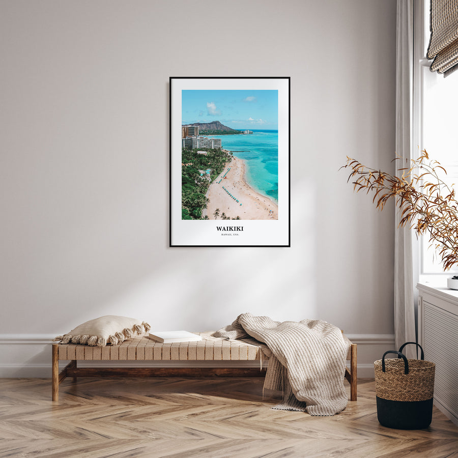 Waikiki Portrait Color Poster