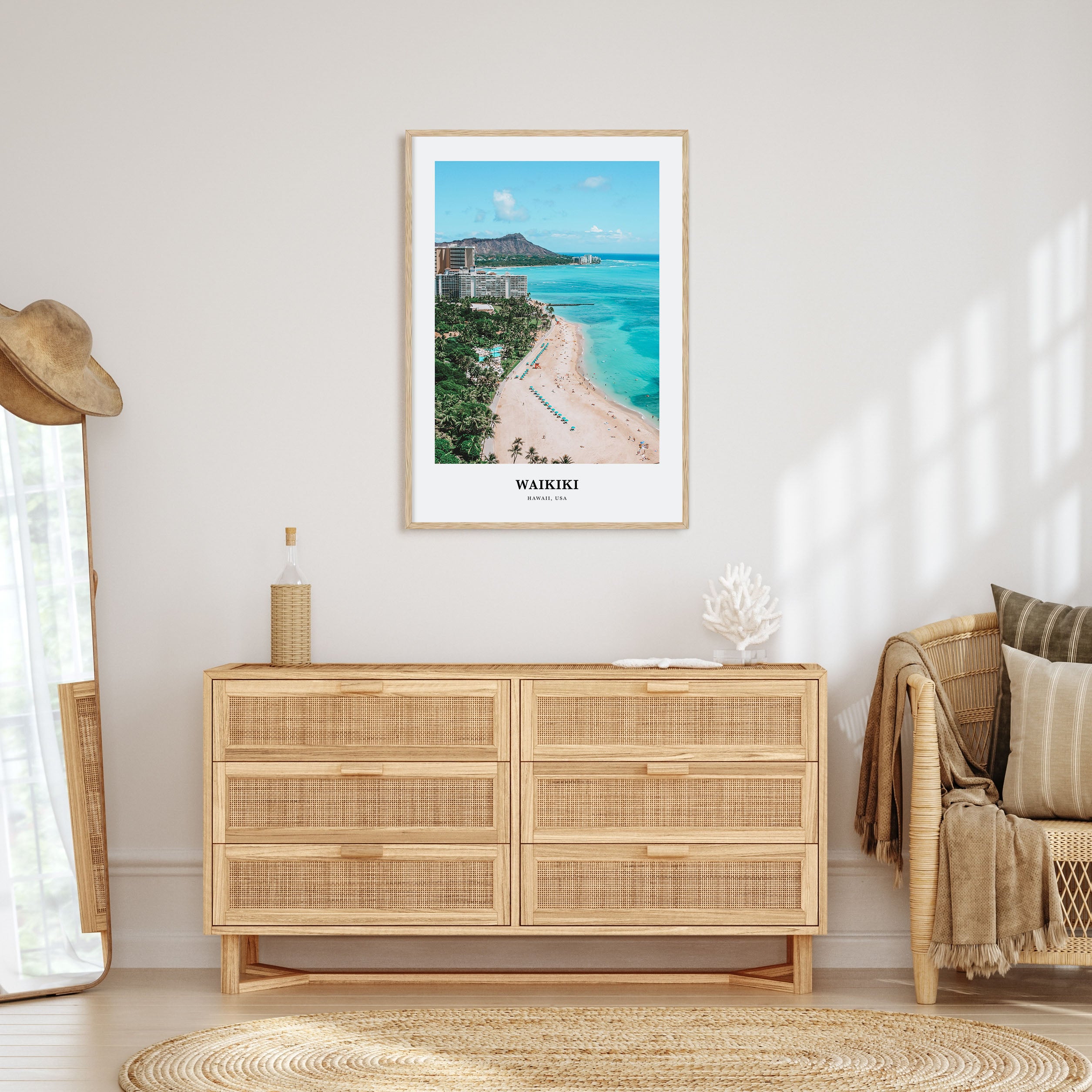 Waikiki Portrait Color Poster