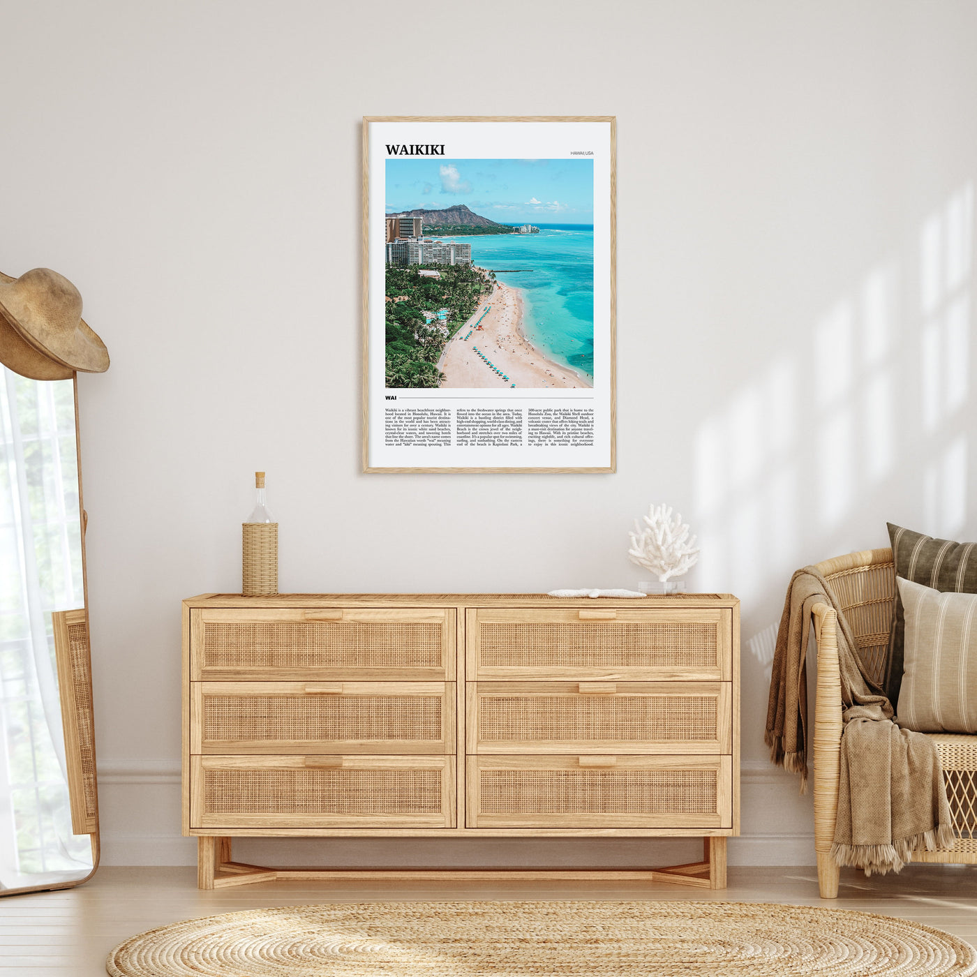 Waikiki Travel Color Poster