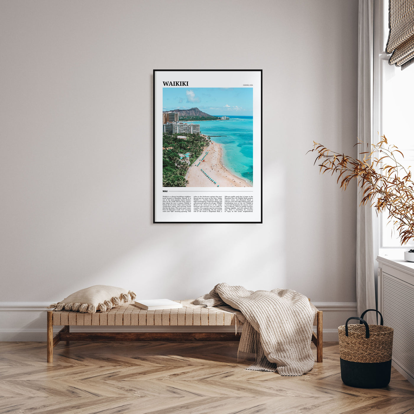 Waikiki Travel Color Poster