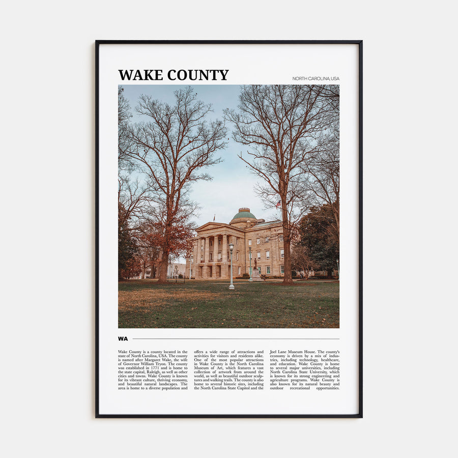 Wake County Travel Color Poster