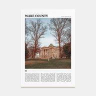 Wake County Travel Color Poster