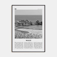 Wales Travel B&W Poster