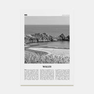 Wales Travel B&W Poster