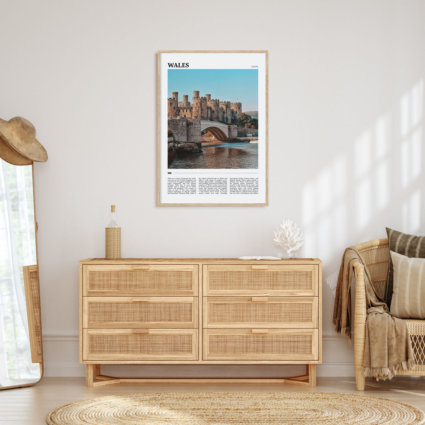 Wales Travel Color Poster