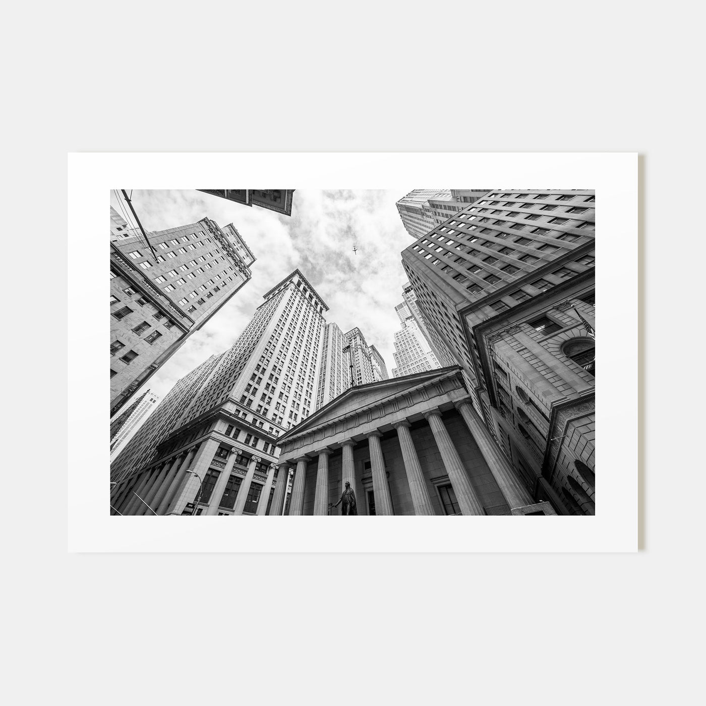 Wall Street Landscape B&W Poster