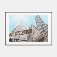 Wall Street Landscape Color Poster