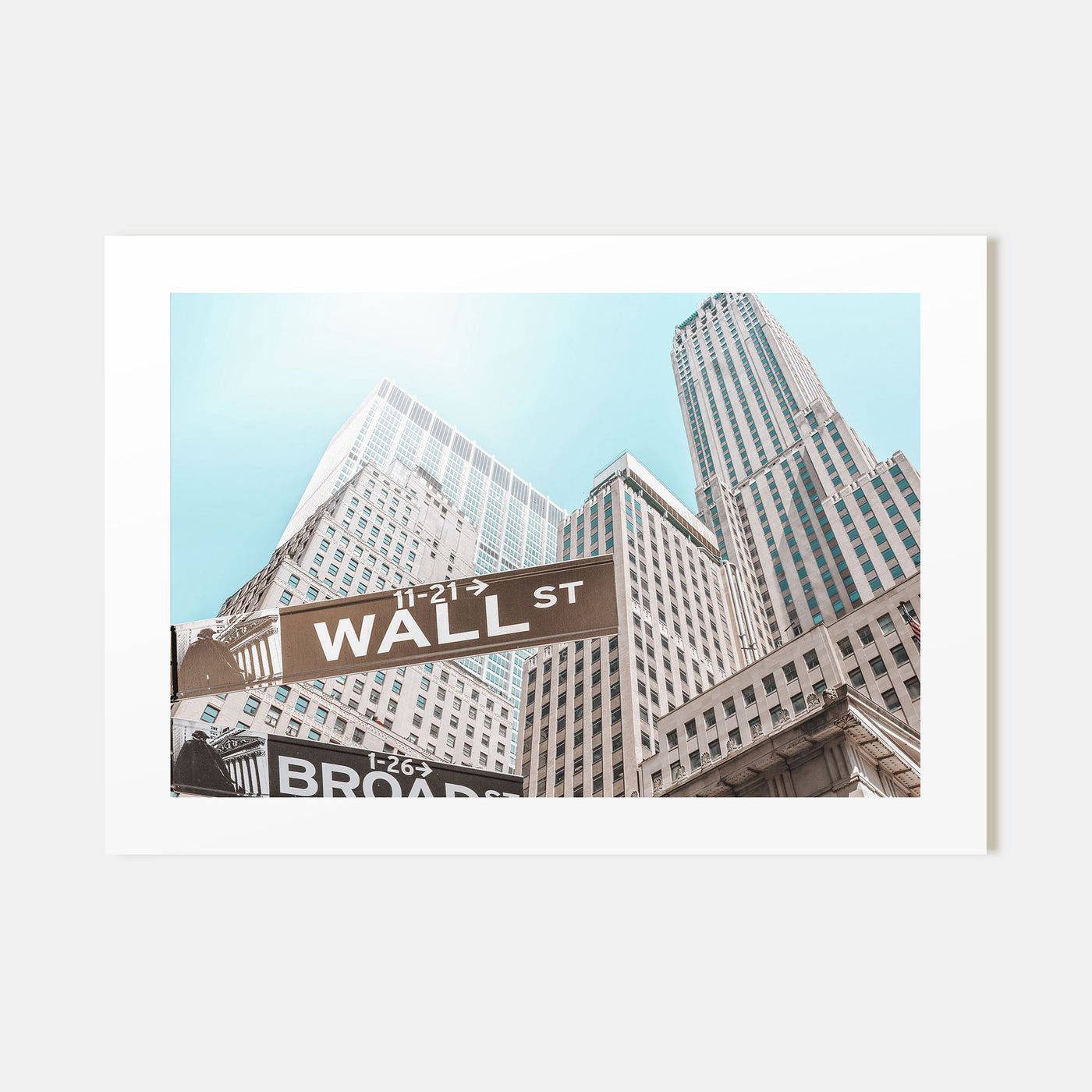 Wall Street Landscape Color Poster