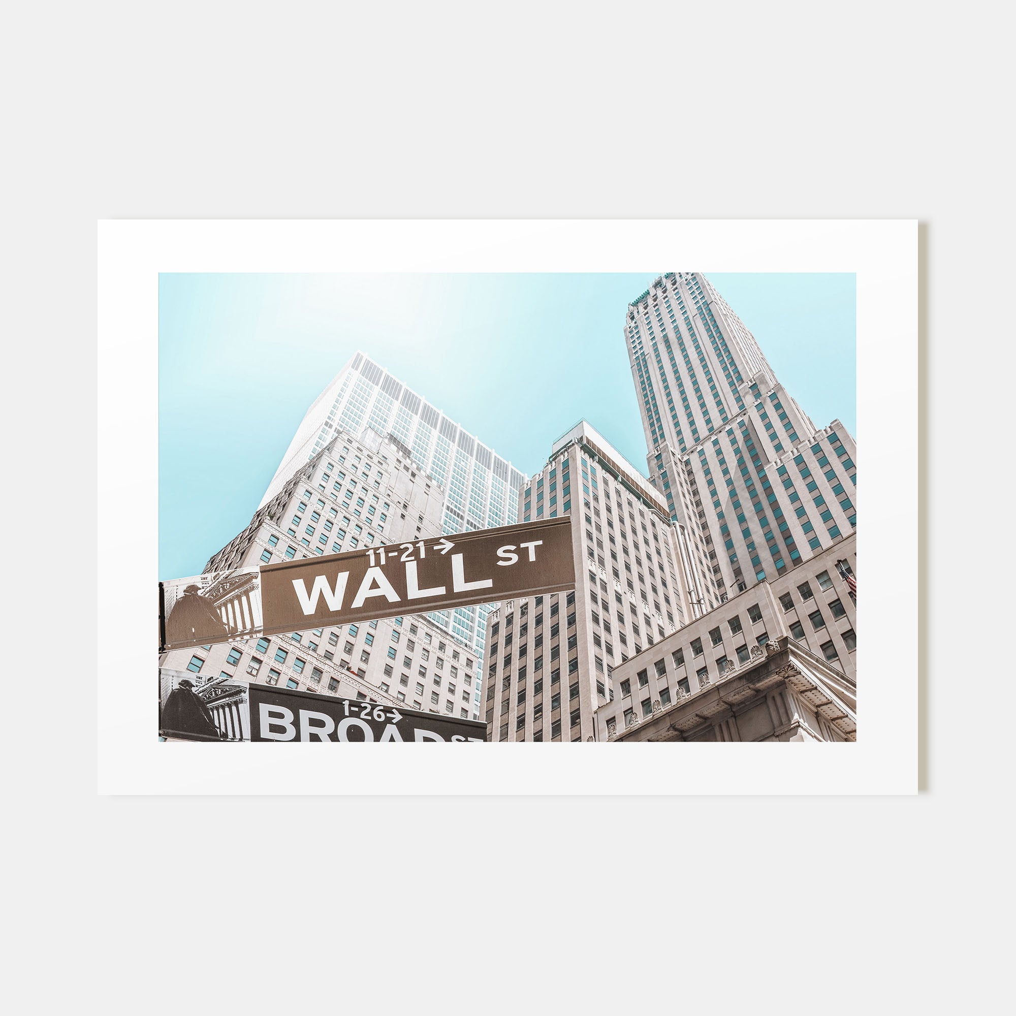 Wall Street Landscape Color Poster