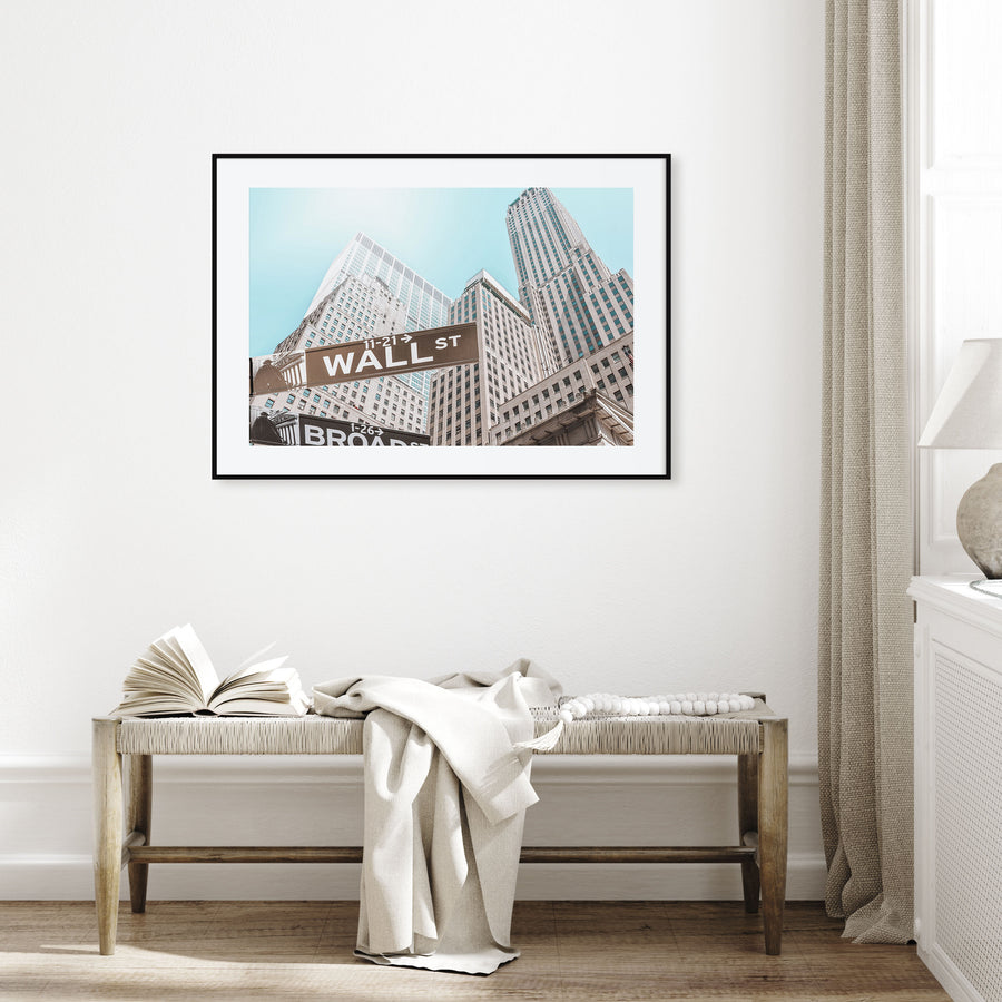 Wall Street Landscape Color Poster