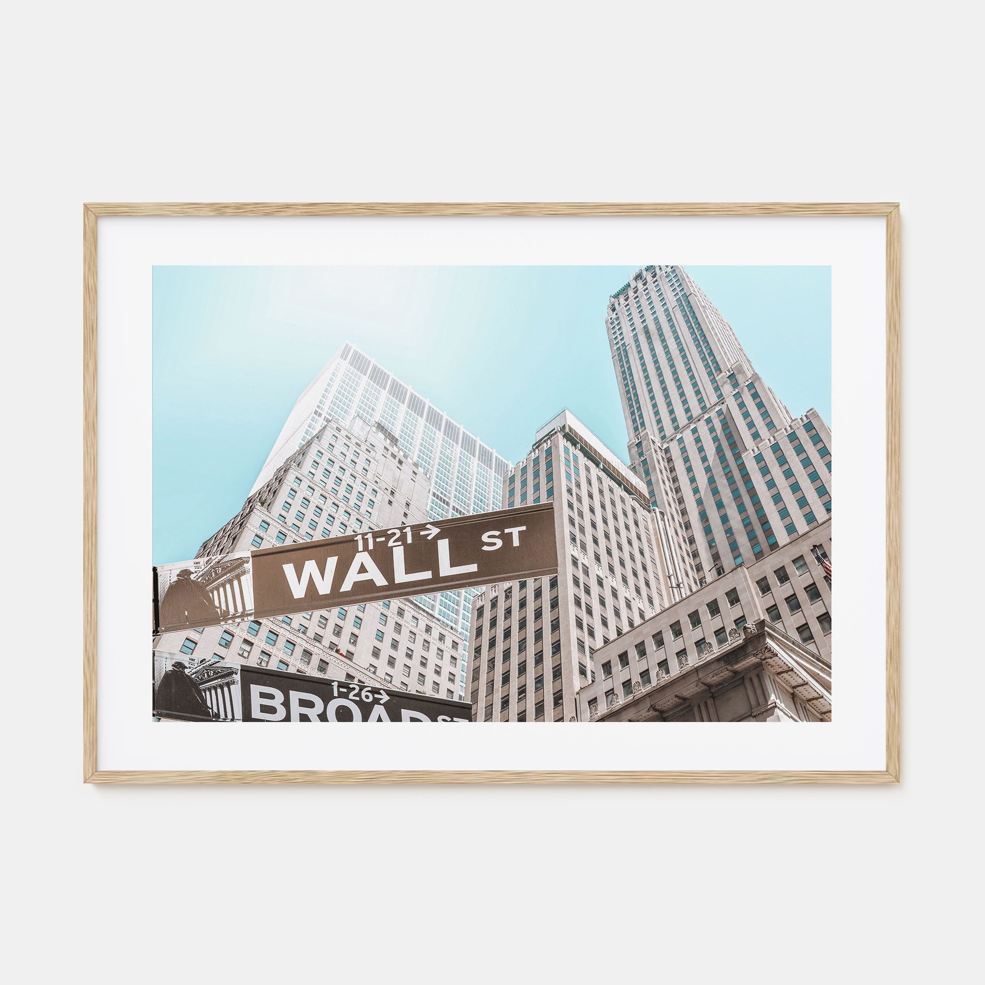 Wall Street Landscape Color Poster