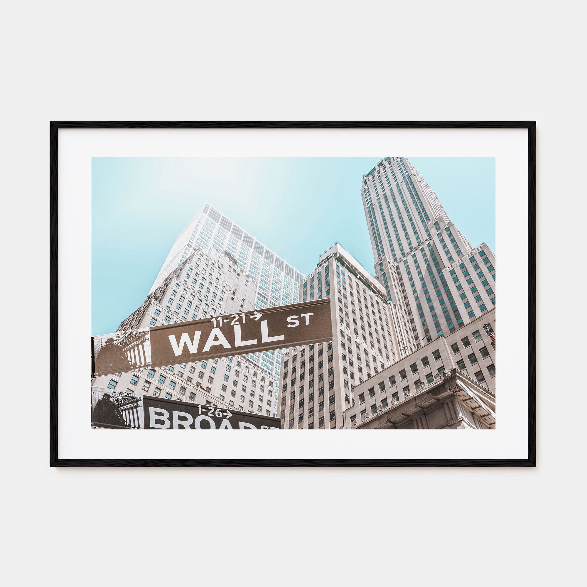 Wall Street Landscape Color Poster
