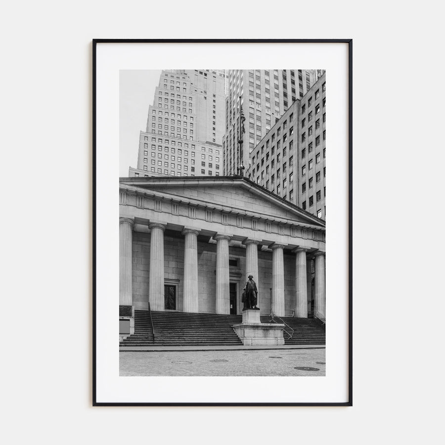 Wall Street Photo B&W Poster