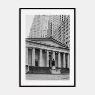 Wall Street Photo B&W Poster