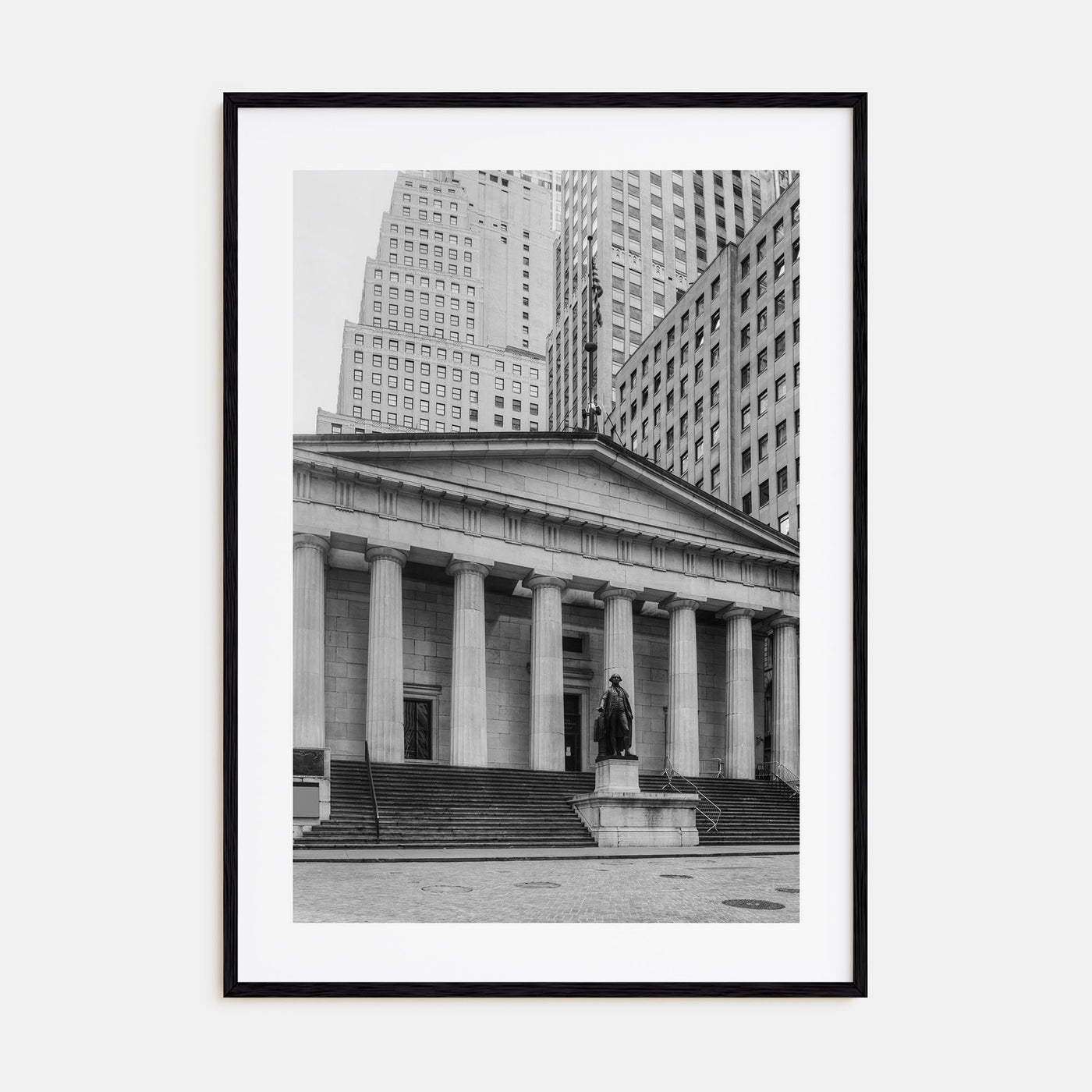 Wall Street Photo B&W Poster