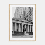 Wall Street Photo B&W Poster