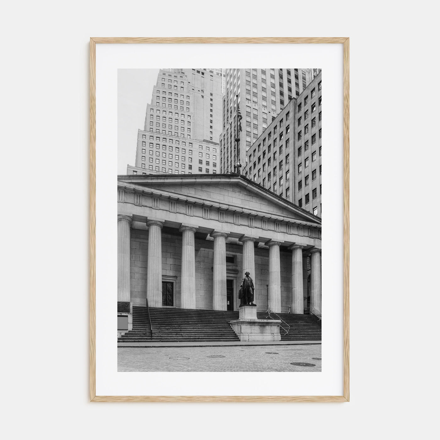 Wall Street Photo B&W Poster