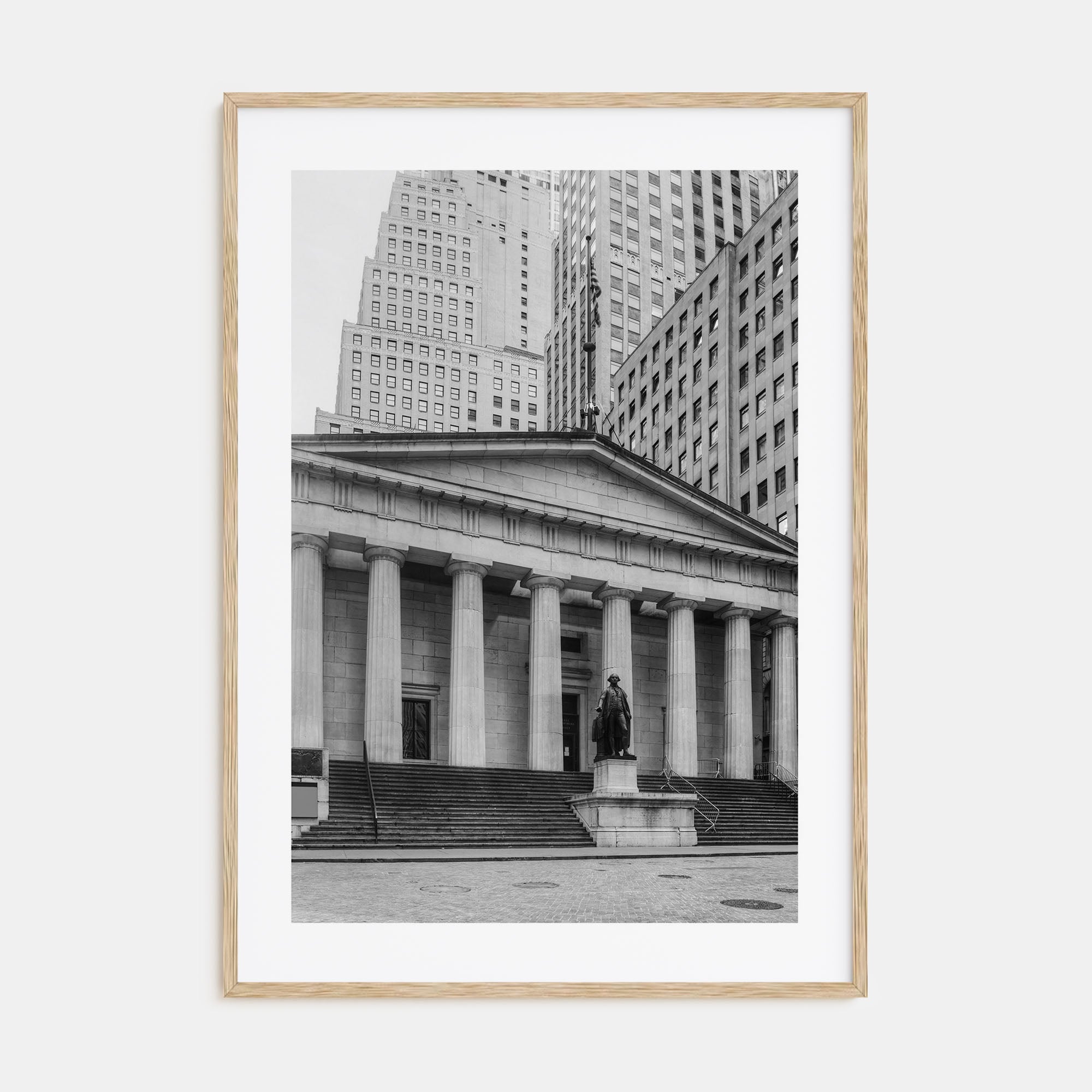 Wall Street Photo B&W Poster