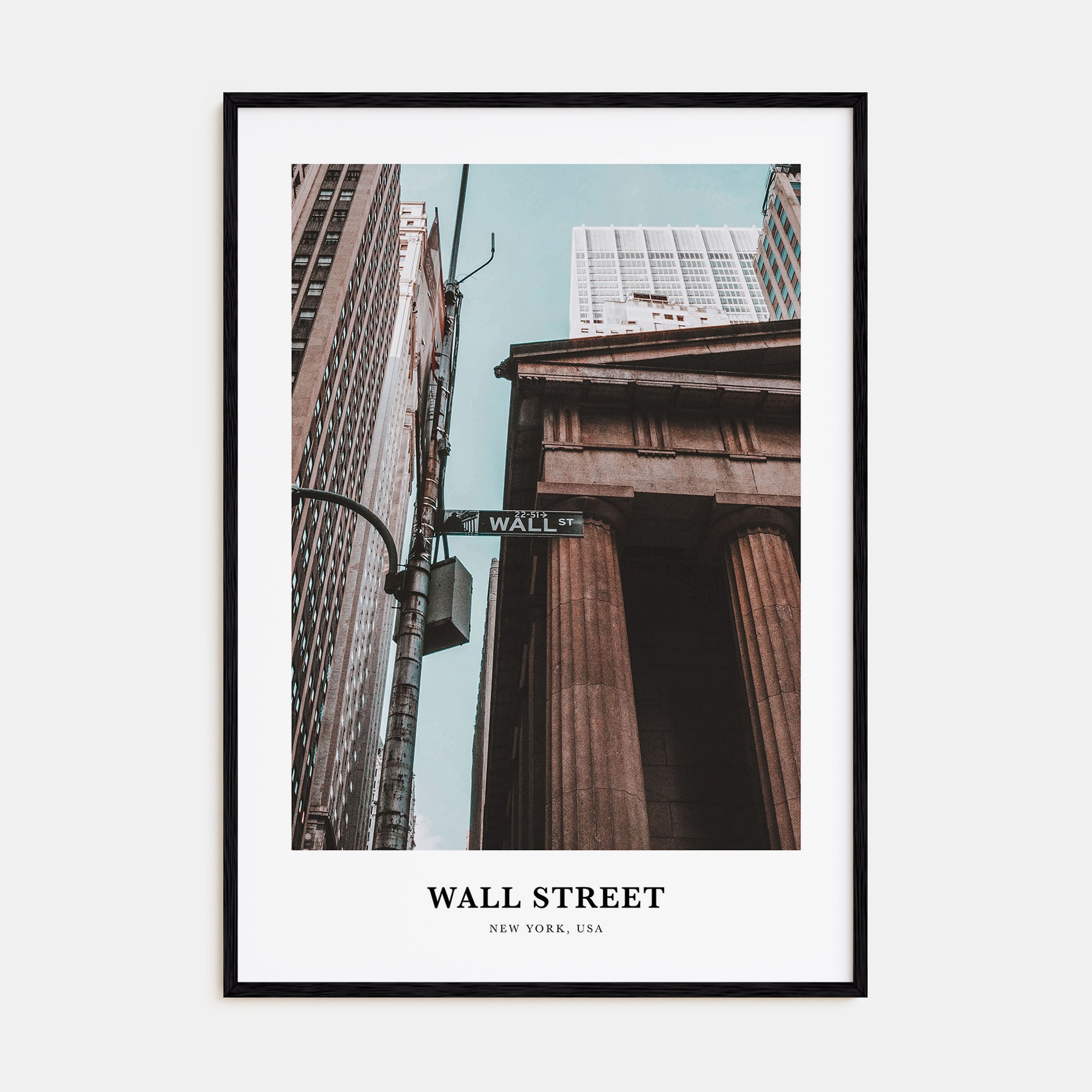 Wall Street Portrait Color Poster
