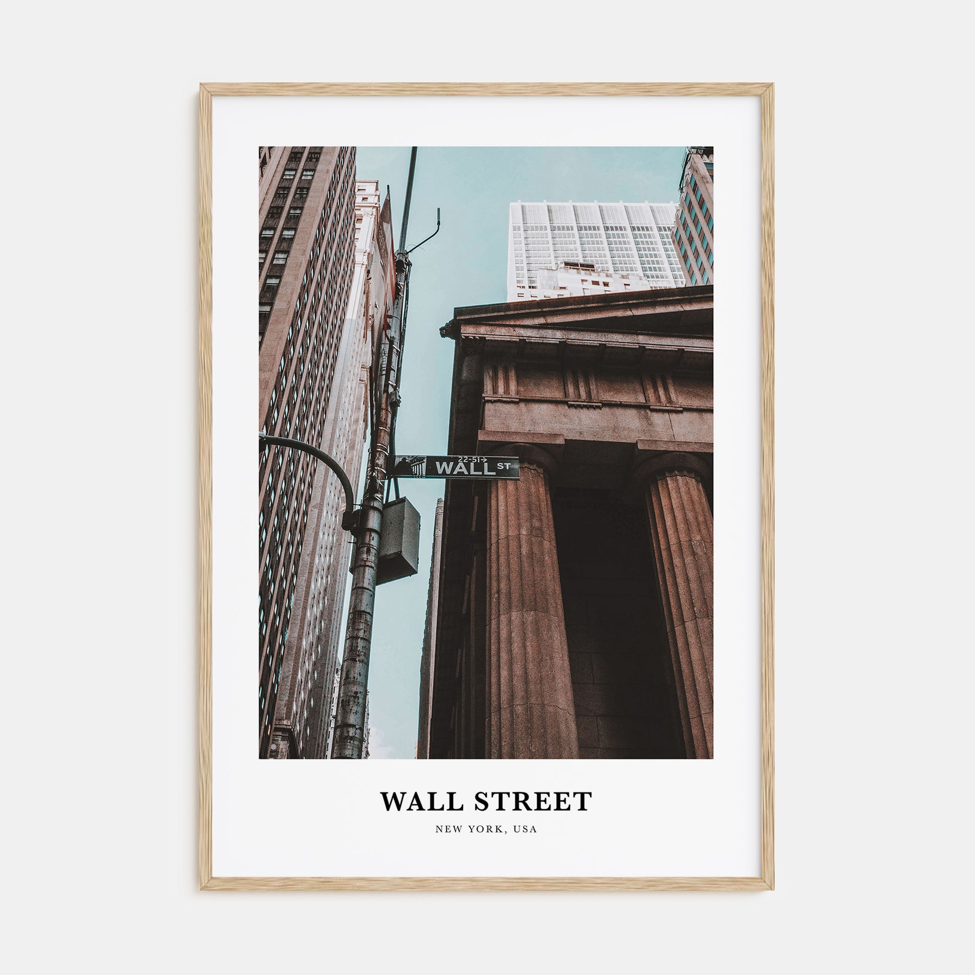Wall Street Portrait Color Poster