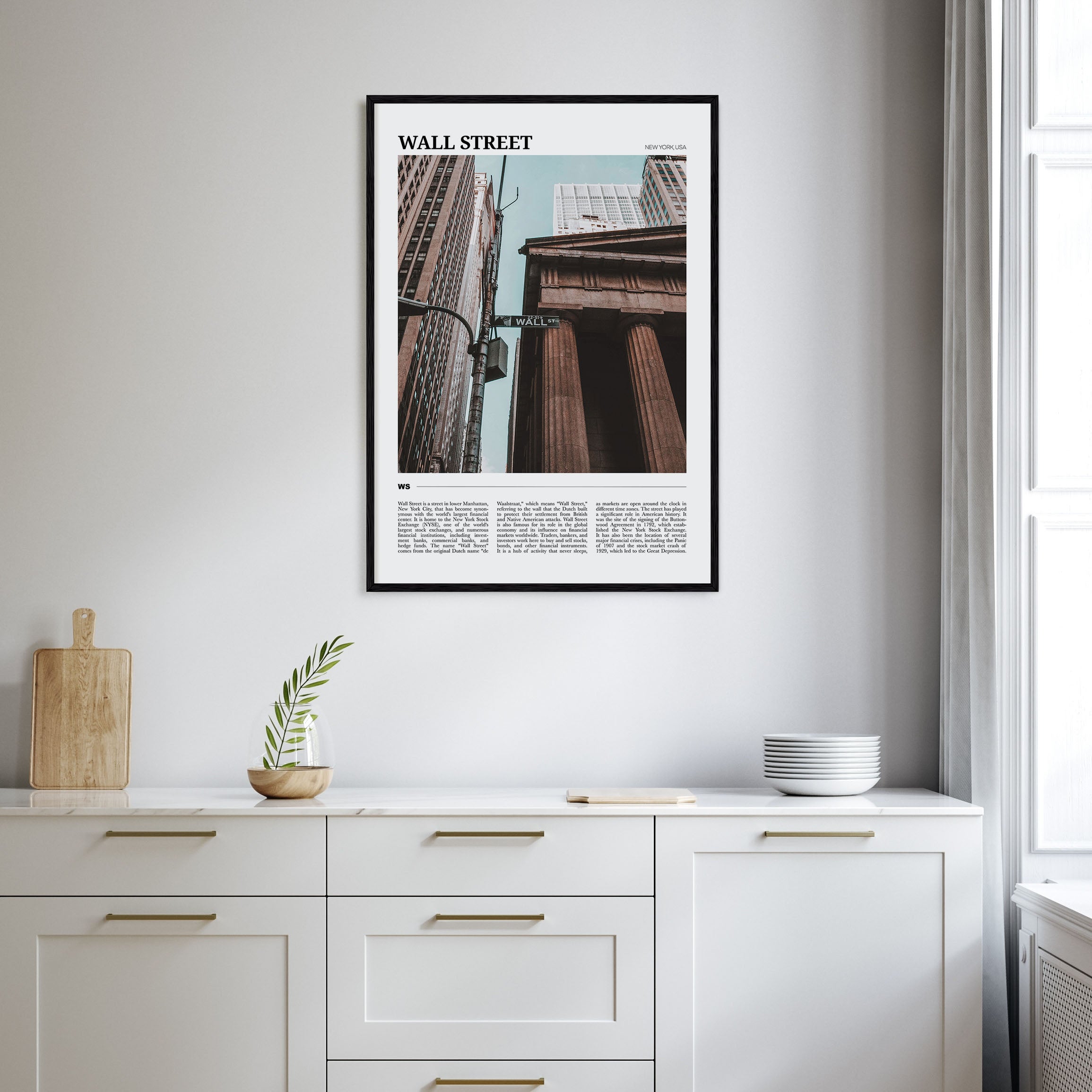 Wall Street Travel Color Poster