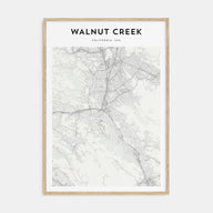 Walnut Creek Map Portrait Poster