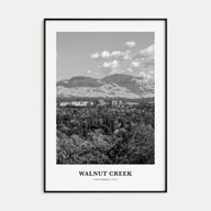 Walnut Creek Portrait B&W Poster