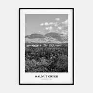 Walnut Creek Portrait B&W Poster