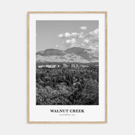 Walnut Creek Portrait B&W Poster