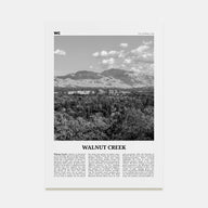 Walnut Creek Travel B&W Poster