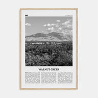 Walnut Creek Travel B&W Poster