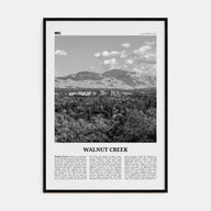 Walnut Creek Travel B&W Poster