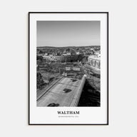 Waltham Portrait B&W Poster