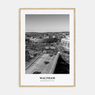 Waltham Portrait B&W Poster