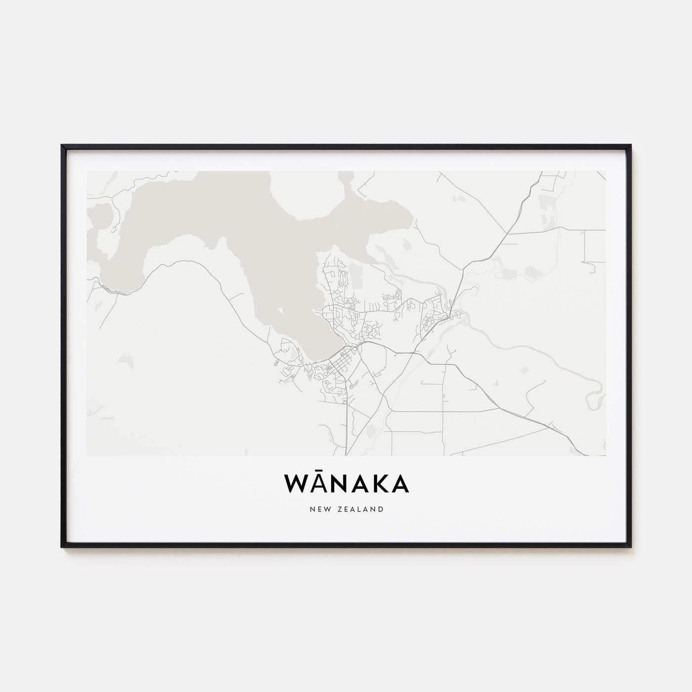 Wānaka Map Landscape Poster