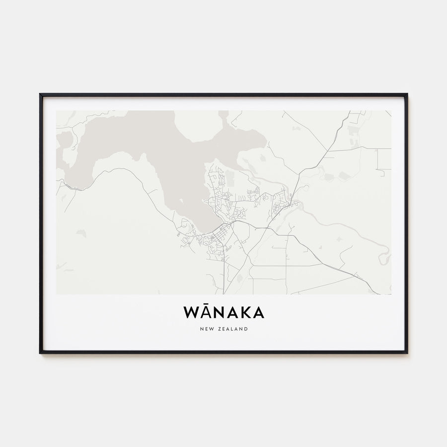 Wānaka Map Landscape Poster