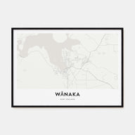 Wānaka Map Landscape Poster