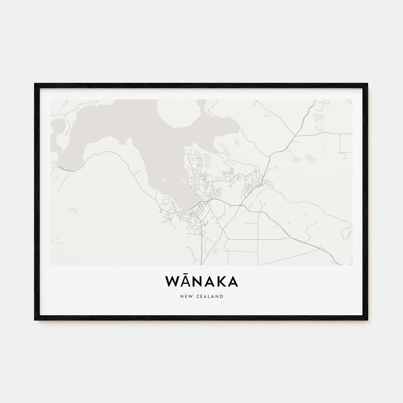Wānaka Map Landscape Poster