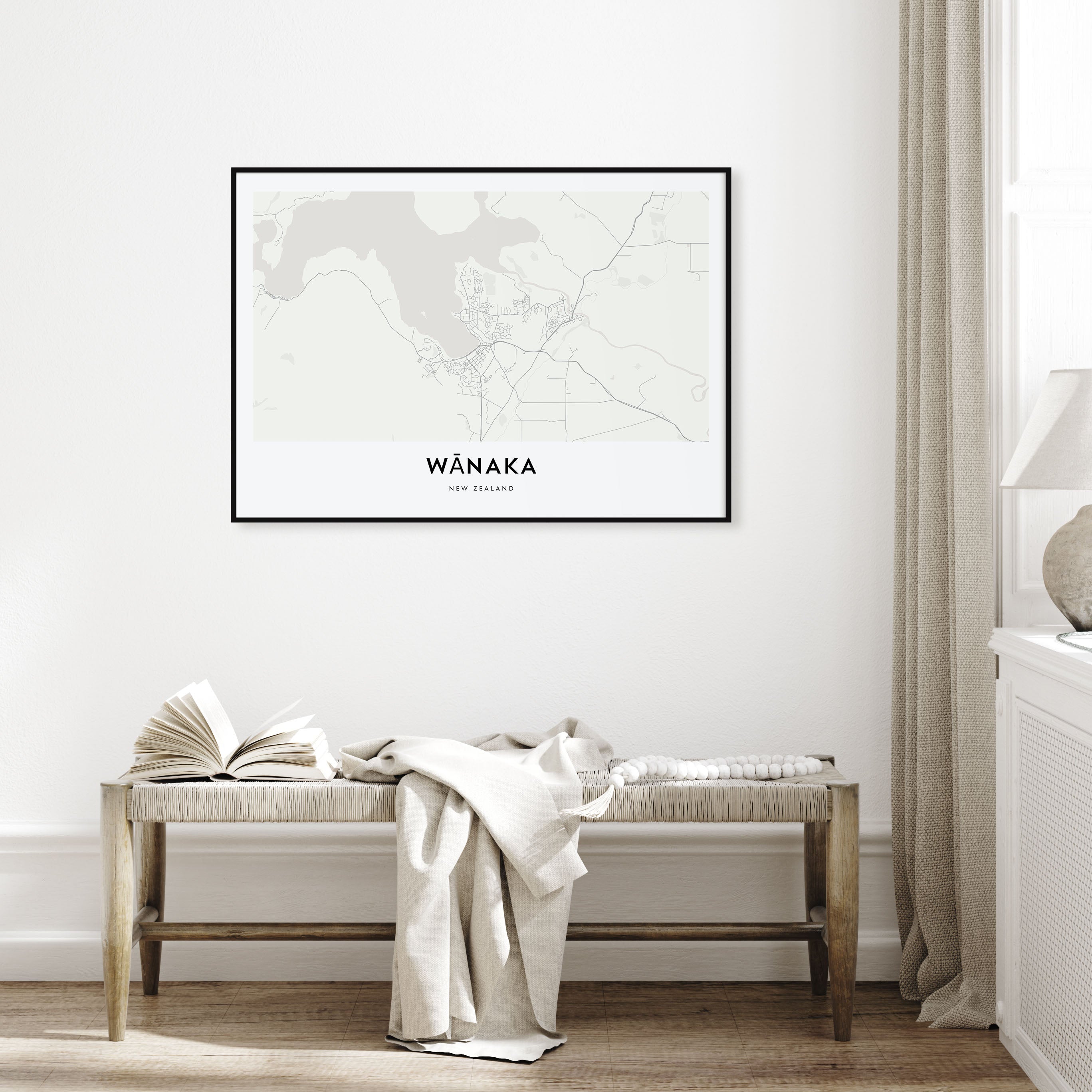 Wānaka Map Landscape Poster