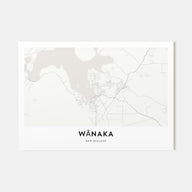 Wānaka Map Landscape Poster