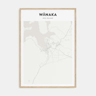 Wānaka Map Portrait Poster