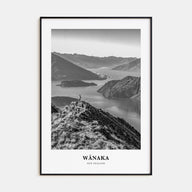 Wānaka Portrait B&W Poster