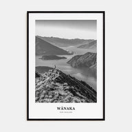 Wānaka Portrait B&W Poster