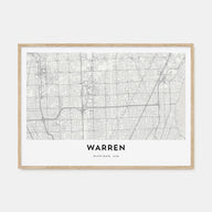 Warren Map Landscape Poster