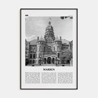 Warren Travel B&W Poster