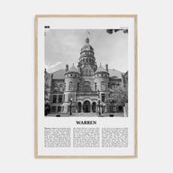 Warren Travel B&W Poster