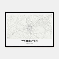 Warrenton Map Landscape Poster