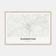 Warrenton Map Landscape Poster