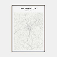 Warrenton Map Portrait Poster