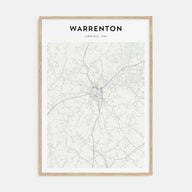 Warrenton Map Portrait Poster